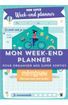 Mon week-end planner pour organiser mes super sorties memoniak - bloc aimante 52 listes a completer