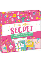 Mon coffret secret - kit avec accessoires papeterie girly