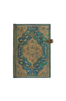 Carnet a couverture rigide chroniques turquoises - mini - ligne - 240 p.