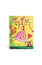 Carnet a couverture rigide valentina - midi - ligne - 176 p.