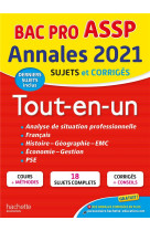 Annales bac 2021 tout-en-un bac pro assp