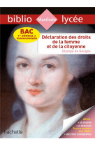 Bibliolycee - declaration des droits de la femme et de la citoyenne, olympe de gouges - bac 2023 - p