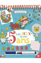 Les jeux de mes 5 ans - bloc avec feutre effacable