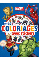 Marvel - mes coloriages avec stickers - disney