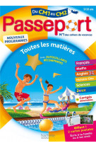 Passeport - du cm1 au cm2 (9-10 ans) - cahier de vacances 2022