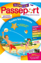 Passeport - du cm2 a la 6e (10-11 ans) - cahier de vacances 2022