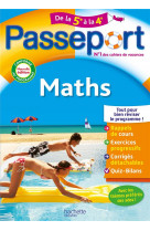 Passeport - maths - de la 5e a la 4e - cahier de vacances 2024