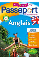 Passeport - anglais - de la 5e a la 4e - cahier de vacances 2024