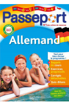 Passeport - allemand - de la 6e a la 5e - cahier de vacances 2024