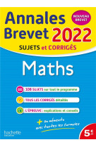 Annales brevet 2022 maths