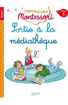 Sortie a la mediatheque, niveau 1 - j-apprends a lire montessori