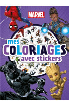 Black panther - mes coloriages avec stickers - marvel