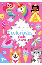 Coloriages pixels kawaii