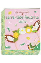 Serre-tete feutrine biche - mini coffret avec accessoires