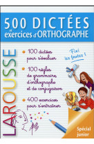 500 dictees et exercices d-orthographe