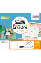 Grand calendrier hebdomadaire  famille organisee 2022