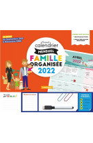 Grand calendrier mensuel  famille organisee 2022