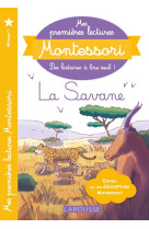 Premieres lectures montessori - dans la savane