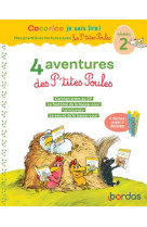 Cocorico je sais lire ! 1eres lectures avec les p-tites poules - 4 aventures des p-tites poules - ni