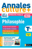 Annales culture + - philosophie - bac 2022 - vol02
