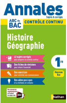 Annales abc du bac 2024 - histoire-geographie 1re - corrige - vol09