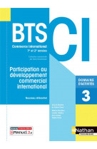 Participation au developpement commercial international - bts ci livre + licence eleve 2021
