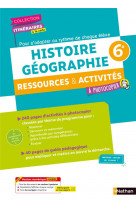 Itineraires a la carte 6e histoire geographie - ressources et activites - fichier a photocopier 2021