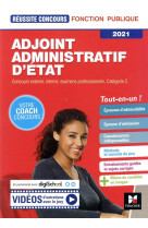 Reussite concours - adjoint administratif d-etat - categorie c -  2021- preparation complete