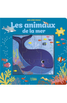 Livre puzzle 9p animaux mer