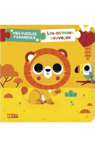 Mes puzzles farandole - les animaux sauvages