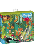 Ma boite a puzzle 12p animaux