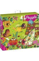 Ma boite a puzzle 12p jardin