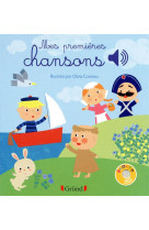 Mes premieres chansons - livre sonore avec 6 puces - des 1 an