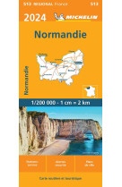 Carte régionale normandie 2024