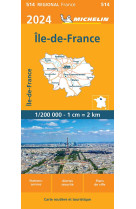 Carte régionale ile-de-france 2024