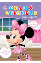 Disney baby - colo & stickers pour les petits (minnie) - avec des grands stickers pour les petites m