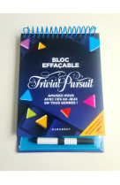 Bloc de jeux effacable - trivial pursuit