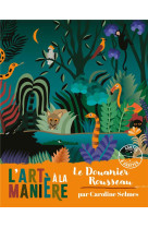 L-art a la maniere du douanier rousseau - cartes a gratter  - pochette avec accessoires