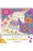 Strass et mosaiques licornes - mini boite avec accessoires