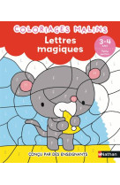 Lettres magiques ps - coloriages malins