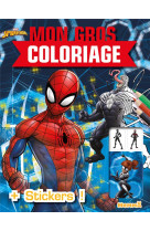 Marvel spider-man - mon gros coloriage + stickers ! (spider-man et venom)