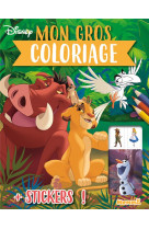 Disney - mon gros coloriage + stickers ! (simba, pumbaa et zazu)