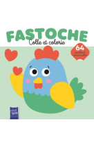 La poule - fastoche colle et colorie