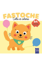 Le chat - fastoche colle et colorie