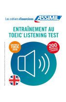 Entrainement au toeic listening test (cahier d-exercices)