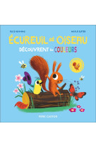 écureuil et oiseau découvrent les couleurs