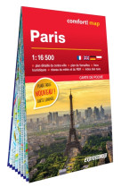 Paris 1/16.500 (carte laminée format poche - plan de ville)