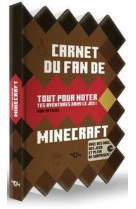 Carnet du fan de minecraft