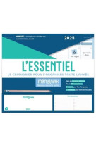 Mini-organiseur l'essentiel mémoniak, calendrier mensuel (sept. 2024- déc. 2025)