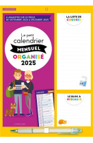 Le petit calendrier mensuel famille organisee 2025